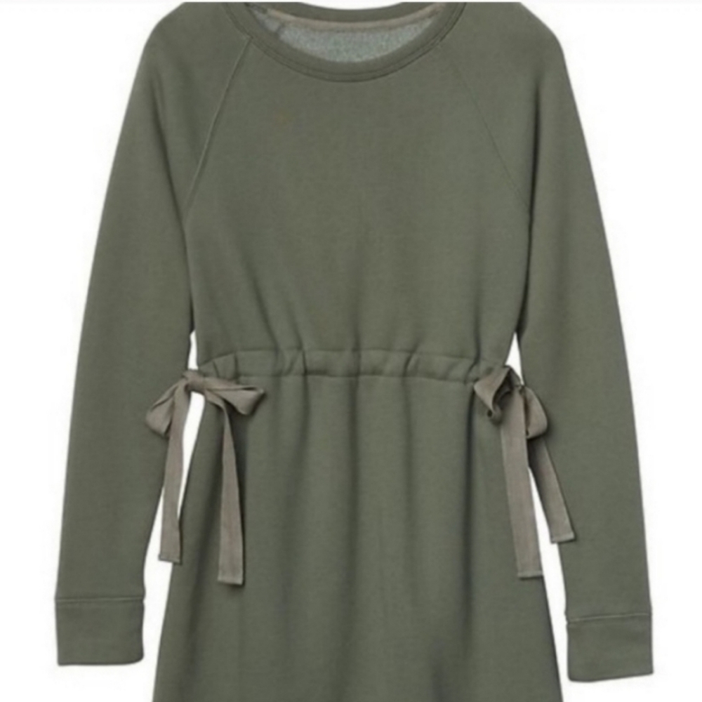Cozy Drawstring Cinch Sweater Dress